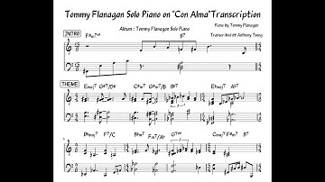 Thumbnail of Tommy Flanagan Solo Piano on "Con Alma" Piano Transcription