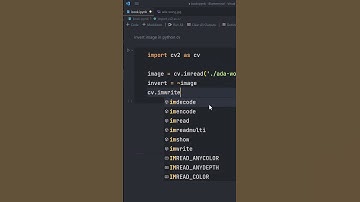 Invert image color in python cv #shorts #programming #coding #python