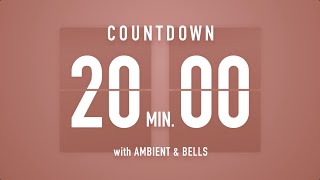 20 Minutes Countdown Timer Flip Clock 🎵 / +Ambient🧘‍♀️+ Bells🔔 screenshot 5