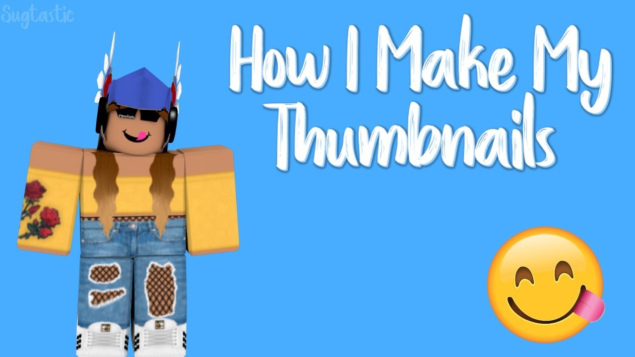 How I Make My Thumbnails Roblox Tutorial Youtube - how to make a roblox animation thumbnail