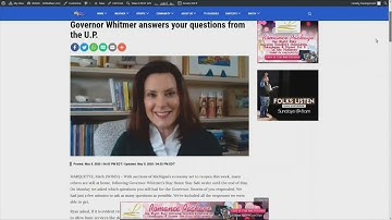 Governor Whitmer answers your questions from the U.P. (Part II)
