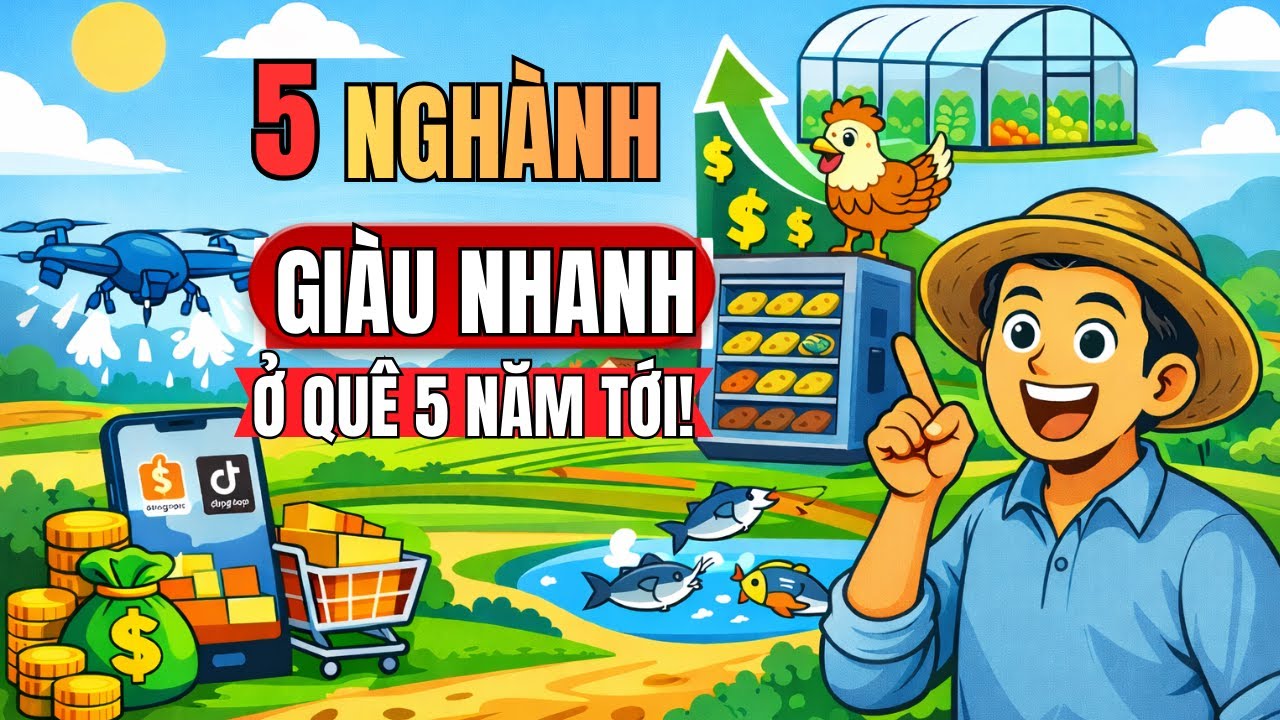 5 Ngành Kiếm Tiền Nhiều Nhất Ở Nông Thôn 5 Năm Tới |  Chiến Lược Làm Giàu