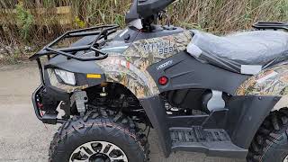 Camouflage 300Cc Atv With 4X4 And Hi Low Gears Real Tree Camo Quad With Optional Winch