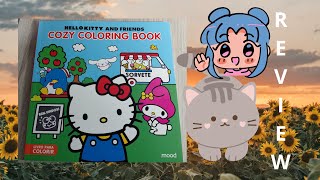 Review - Hello Kitty and Friends (Cozy Coloring Book) / Livro para Colorir 