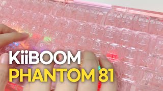 투명 키보드 최강자 KiiBOOM Phantom 81💎ㅣ핑크색 투명 아크릴 키보드 보고 가세요👀