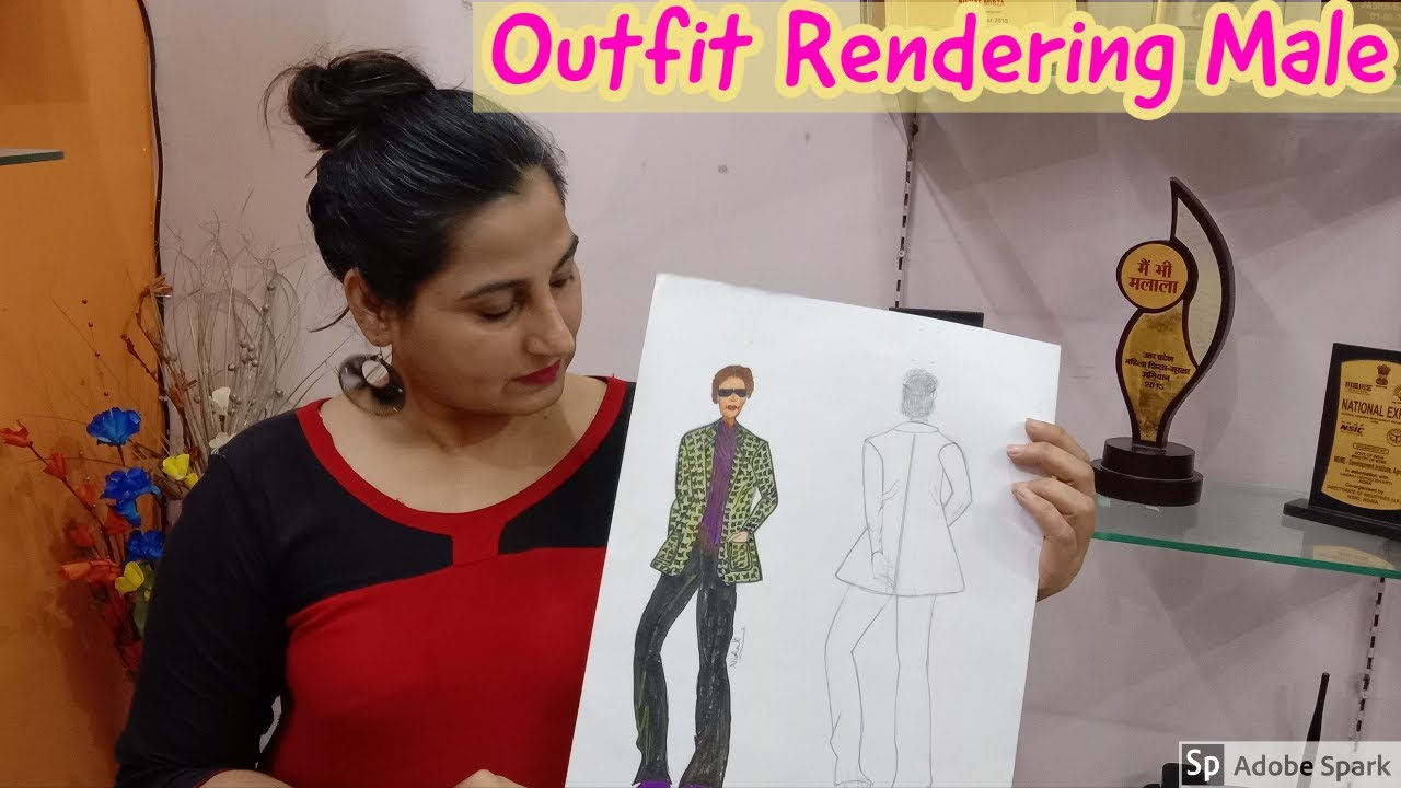 How To Render Male Outfit Rendering Fabric - YouTube