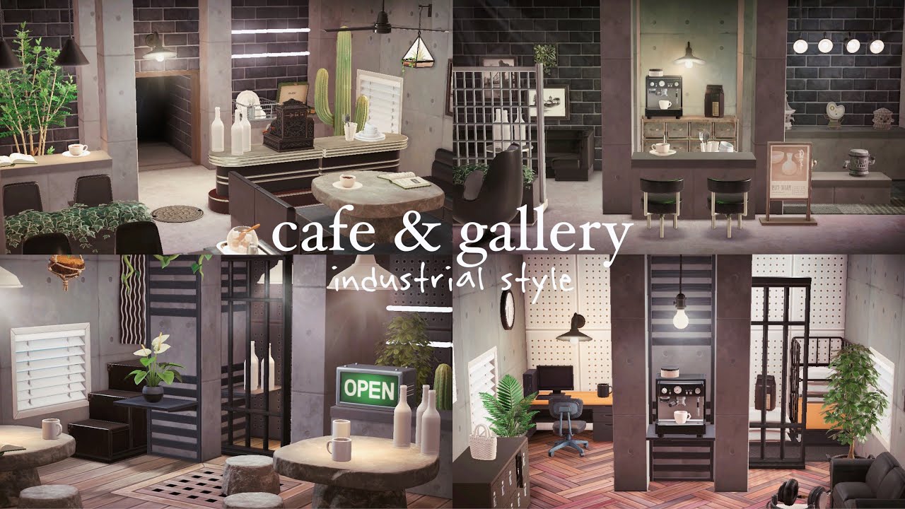 【あつ森】カフェとギャラリー 自宅レイアウト | My Home Decor -Cafe & Gallery- | Animal Crossing New Horizons