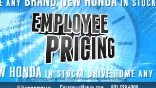 Cookeville Honda Employee Pricing