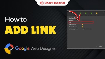 How to add link in google web designer 2024 | Skill Wave