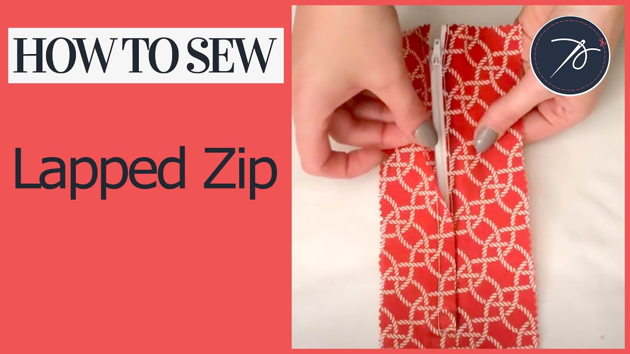 How to Insert a Lapped Zipper - YouTube