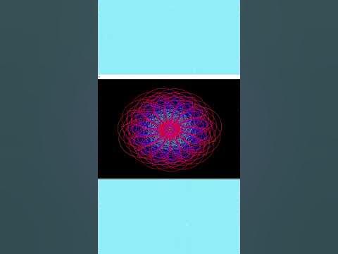 Python turtle graphics code-colorsys flower design. - YouTube