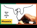 How To Draw A Phoenix | Phoenix Drawing Very Easy | Easy Drawing | Drawing Steps 101