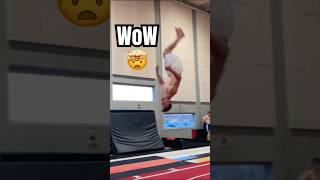 Fullout to dub pike by Kristian Poulsen (mr. Worlds first) 👏📈#tumbling #gymnast #flip #trampoline
