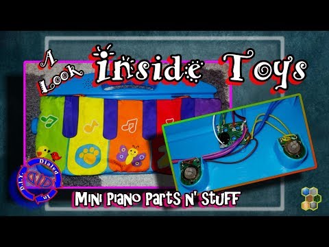 Inside A Toy Keyboard - Basic Parts - Cool Salvage