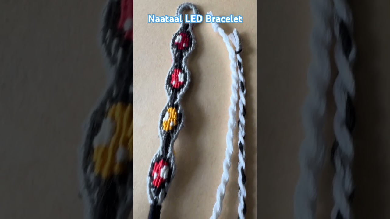 Natal LED Bracelet | Easy Bracelet | Friendship Bracelet Step by Step | Easy Rakhi Design #bracelet