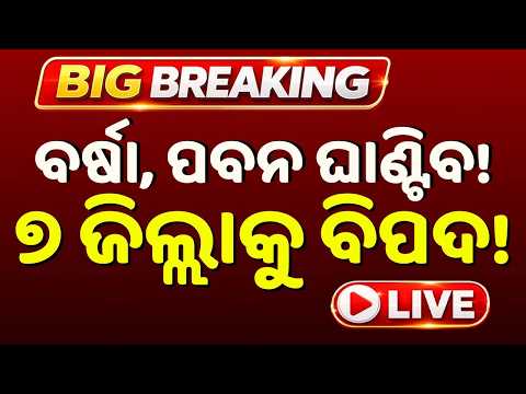 🔴Live | ବର୍ଷା, ପବନ...୭ ଜିଲ୍ଲାକୁ ବିପଦ! Weather Update Odisha | Rain Update | Odisha | Argus News