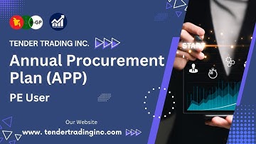 APP | PE User | e-GP Tutorial | Tender Trading Inc.