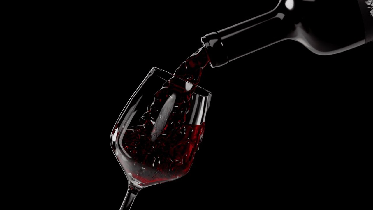 3D Wine visualization, CGI product animation