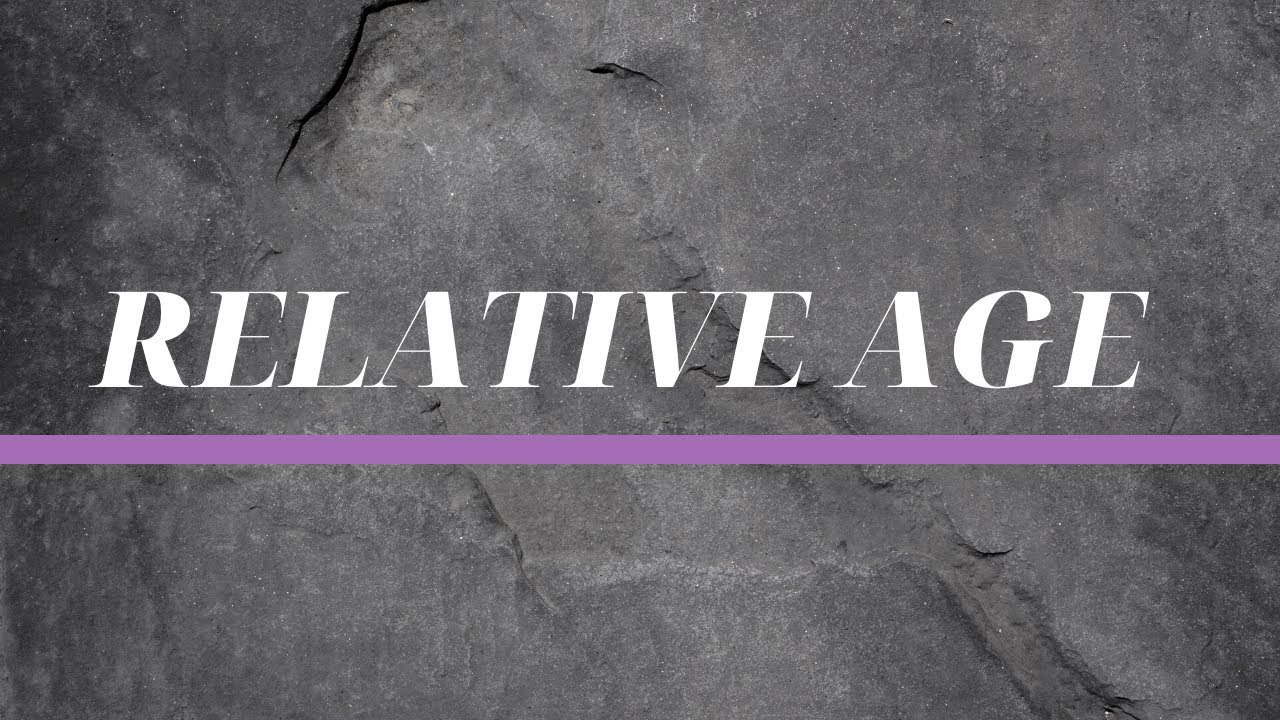 Relative age of geologic features