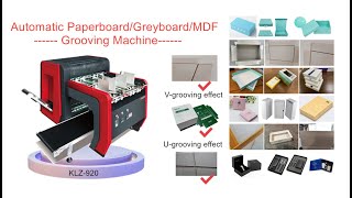 SALI KLZ-920 UPDATED AUTOMATIC GROOVING MACHINE FOR IMPROVING YOUR PACKAGING BOX VALUE