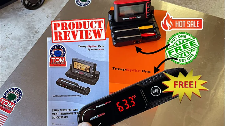 Review of The TempSpike Pro Wi-Fi Meat Thermometer-2 Probes! / Get A Instant Read Thermometer Free!