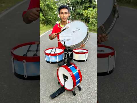 فرقة مدرسية طبول كبيرة جديدة مع عصا فك الصندوق الفولاذية مقاس 17 بوصة 