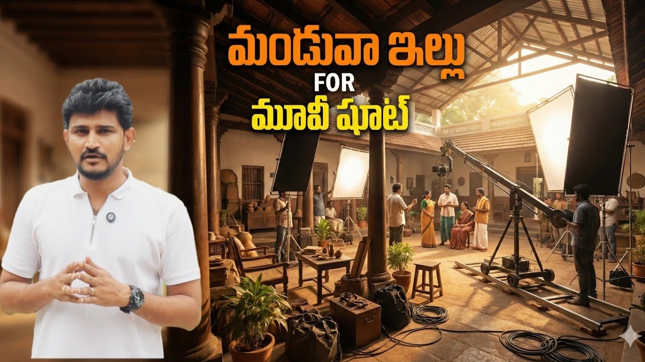 సినిమా షూటింగ్ కోసం చేసిన మండువా ఇల్లు Real or Fake? 🤯 Detailed Tour of a Movie Shooting House! 🎬