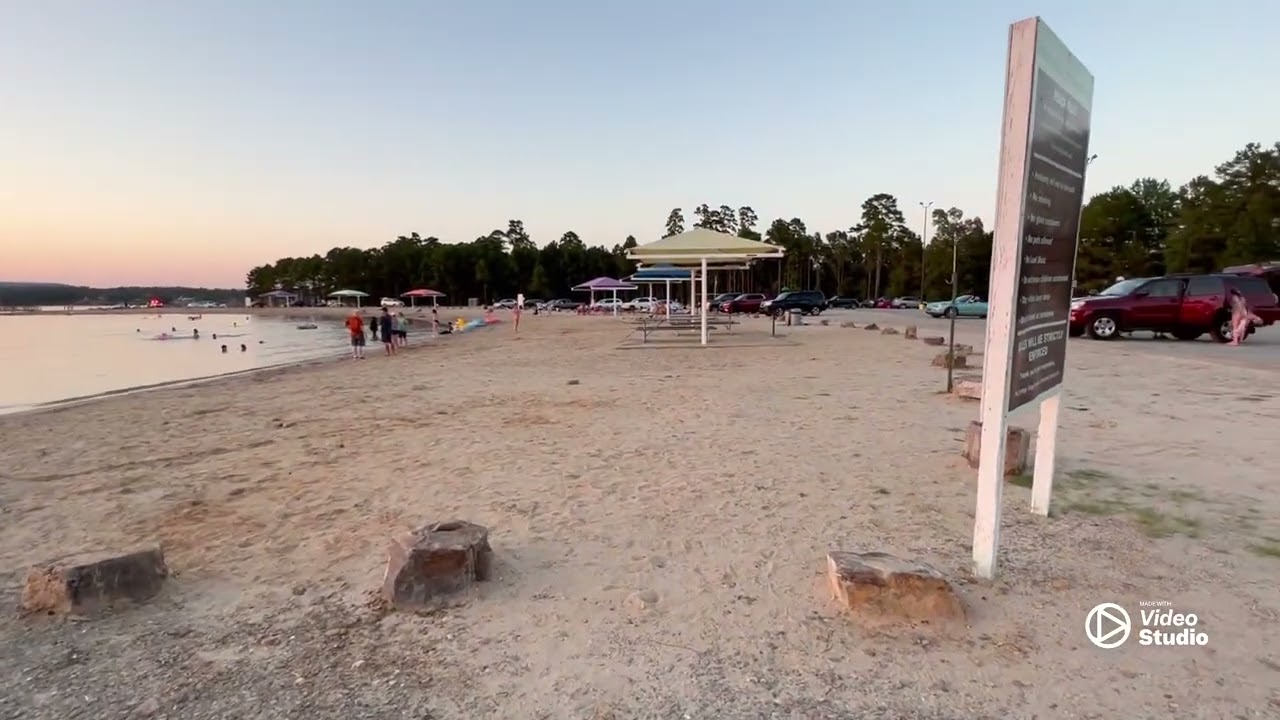 Lake Balboa in Hot Springs Village Arkansas at sunset