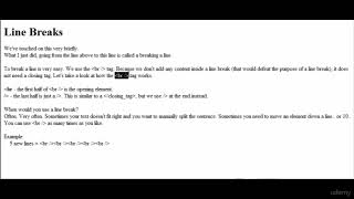 Make a new line using HTML