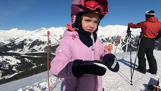 Маленькая горнолыжница| 5 лет | В Архыз с детьми