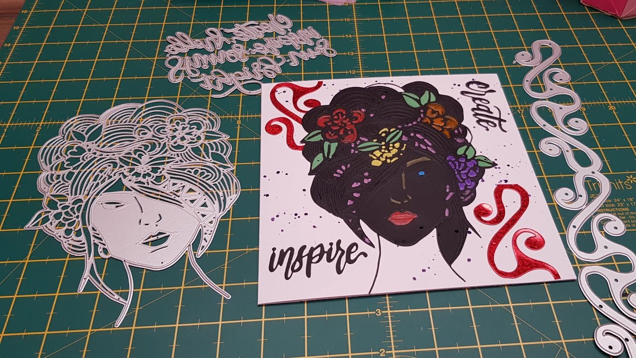 Card making ideas | using dies, and how to make an 8 x 8 card..