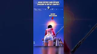 DESTROY DARK VOYAGER SPACESHIP in Fortnite Chapter 7 Season 2 💀 #fortnite #fortniteclips