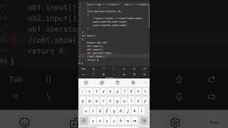 code in mobile phone..👽👽🤖#codingc++#codergirl