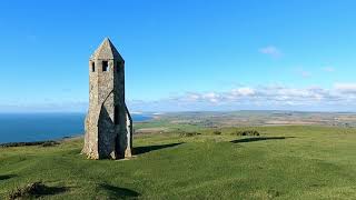 Walk up to St Catherine’s Oratory also known as the Pepper pot. Isle of Wight November 2021