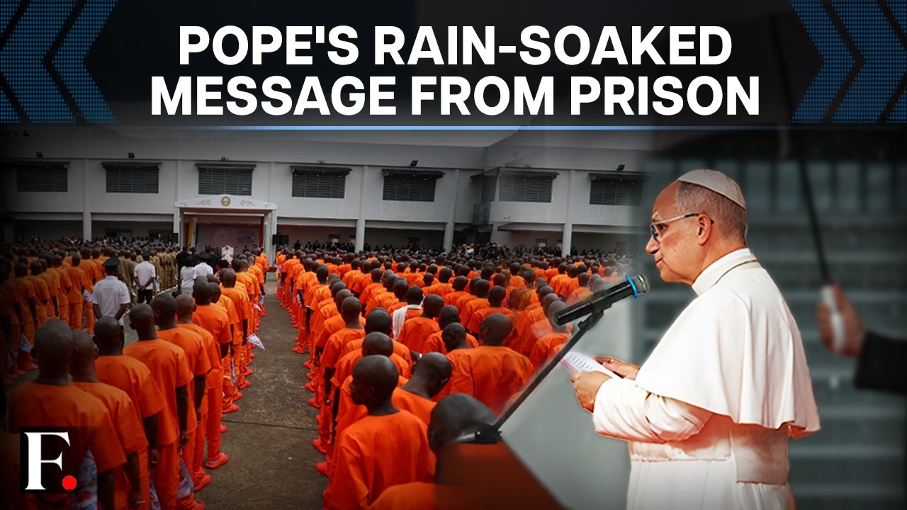 Pope Leo XIV Meets Prison Inmates In Africa, Tells Them They're