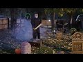 Halloween yard decor with Michael Myers