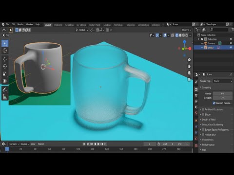 DashLearn - How To Create Realistic Glass Material In BLENDER 2.9 Cycle ...