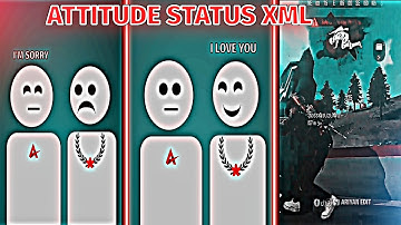 Attitude Boy🥵🔥|| Free Fire Attitude XML Preset📄|| Tending Xml File || Alight Motion New Xml