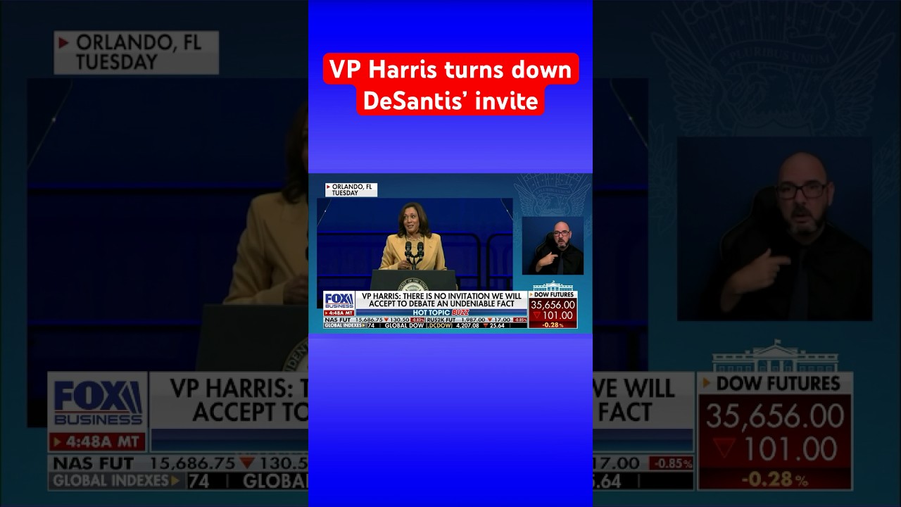 Kamala Harris slaps down Ron DeSantis’ invite to hash out Black history dustup #shorts