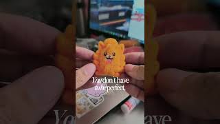 handmade custom pin Pombon #needlefelted #craft #smallbusiness