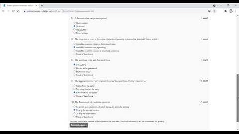 #NPTEL || Power_System_Protection_and_Switchgear_week_1||NPTEL||Assignment