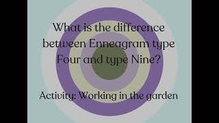 Enneagram Type 4 vs Type 9 Differentiating Illustrations
