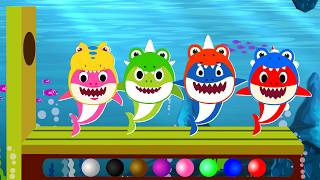 Baby Shark Learns Colors | CoComelon Nursery Rhymes &amp; Kids Songs