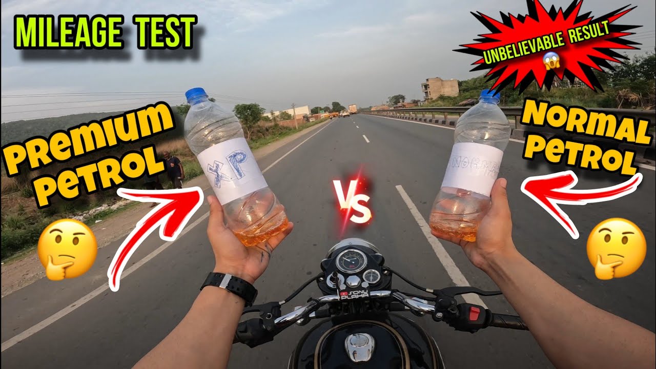 Мощный бензин против обычного бензина || Влияет ли это на пробег мотоцикла? Тест вживую 😍