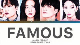 KAI (EXO) × SEULGI (Red Velvet) × JENO (NCT) × KARINA (aespa) – AI Cover | Famous (ALLDAY PROJECT)