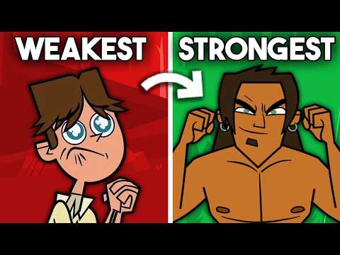 WEAKEST Vs STRONGEST Total Drama Characters
