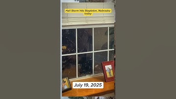 Massive Hail Storm Hits Stapleton, Nebraska | July 19, 2025