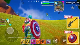 Samsung S23 Ultra 60 FPS Fortnite Mobile Gameplay *New FREE Fortnite Mobile Skin In Epic Graphics!!*
