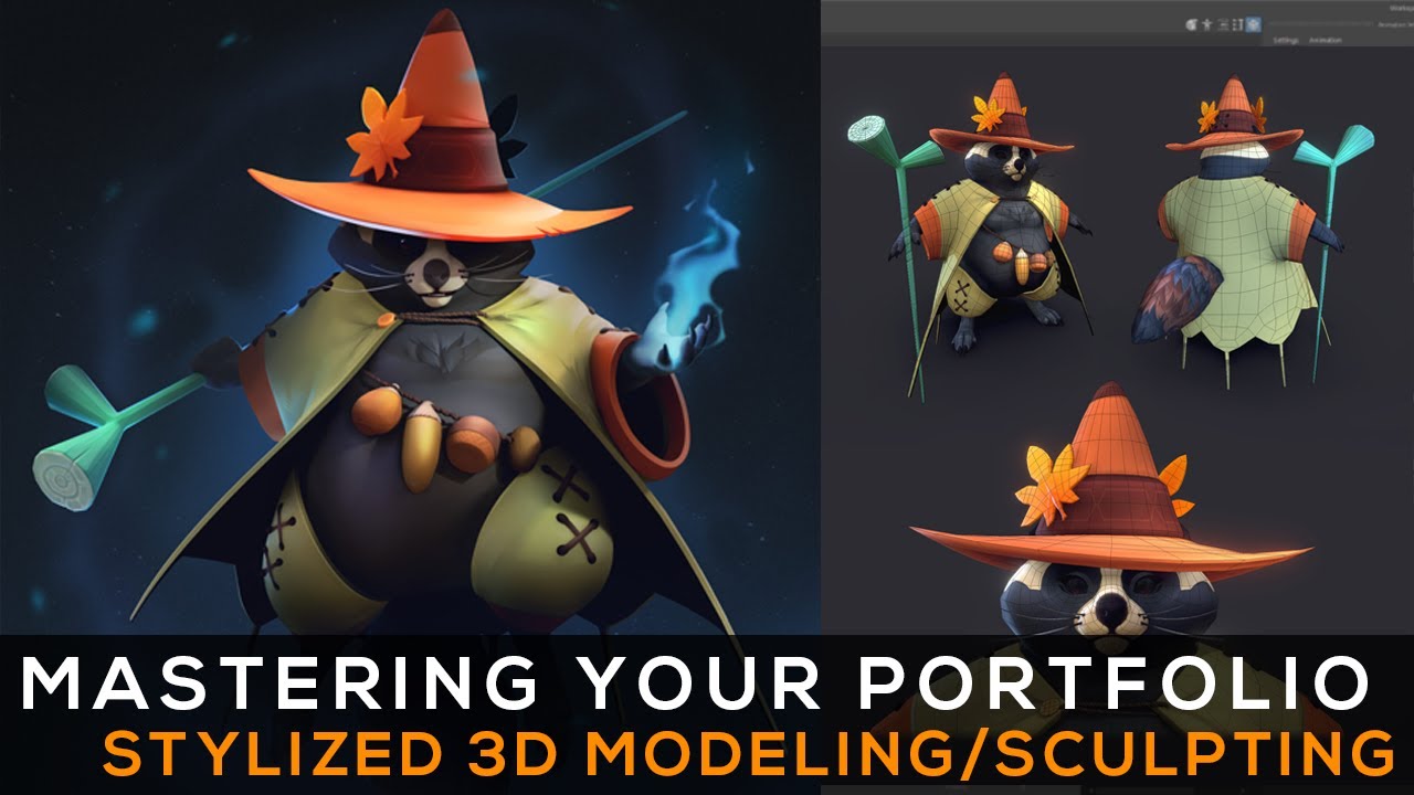 Mastering Your Portfolio Stylized 3D Character Modeling/Sculpting | Featured Student Mari Verkkonen
