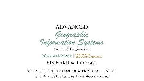 AdvGIS | GIS Workflow Tutorial | Part 4